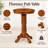 Adelaida 30.25" L Round Solid Wood Table-554832989