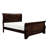 Classic Bedroom Full Bed Frame With Dark Cherry Wood Appearance Traditional Smooth Finish