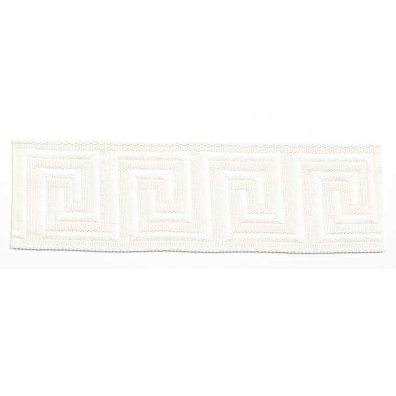 Ruban de jacquard méchant - tissu ardoise, Perle