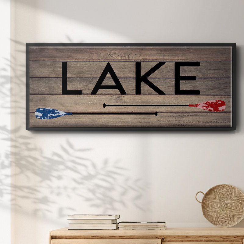 Lake Paddles- Framed Canvas, 24" H x 60" W
