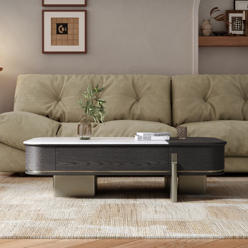 Table basse simple en pierre micro-cristalline