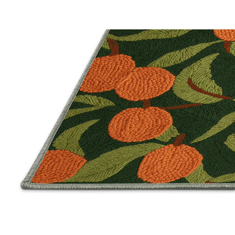  Tapis lavable avec fruits Naranjilla, Carré 4 pi