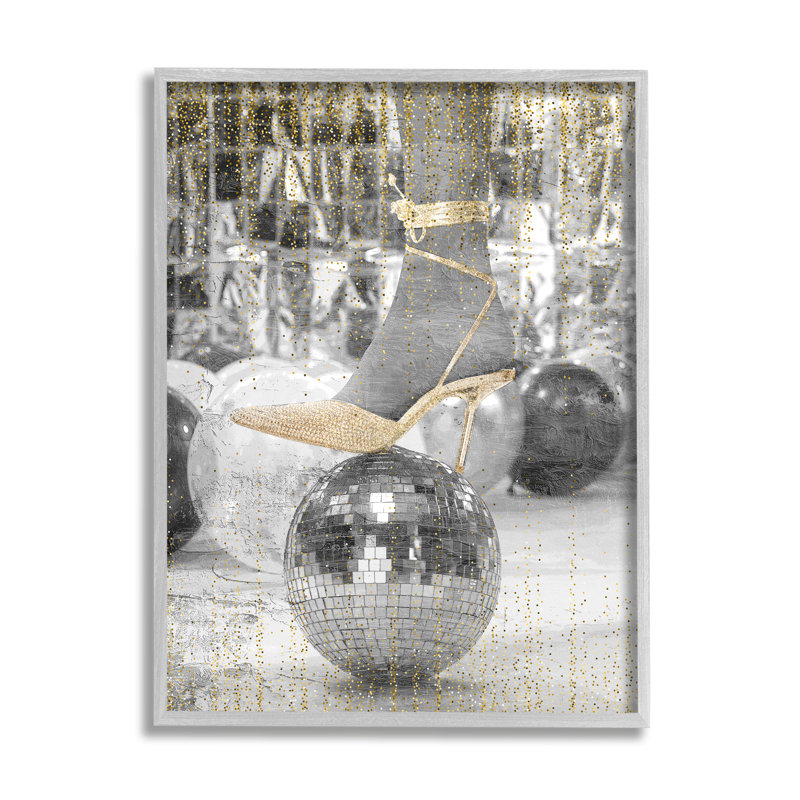 Boule disco Az-613-Glam Heels, Estampe numérique Farmhouse, H 30 po x l 24 po x P 1,5 po