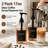 Food-Grade Clear Square Glass Liquid Dispensers
