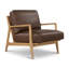Carmelo Genuine Leather Accent Chair-1106459315