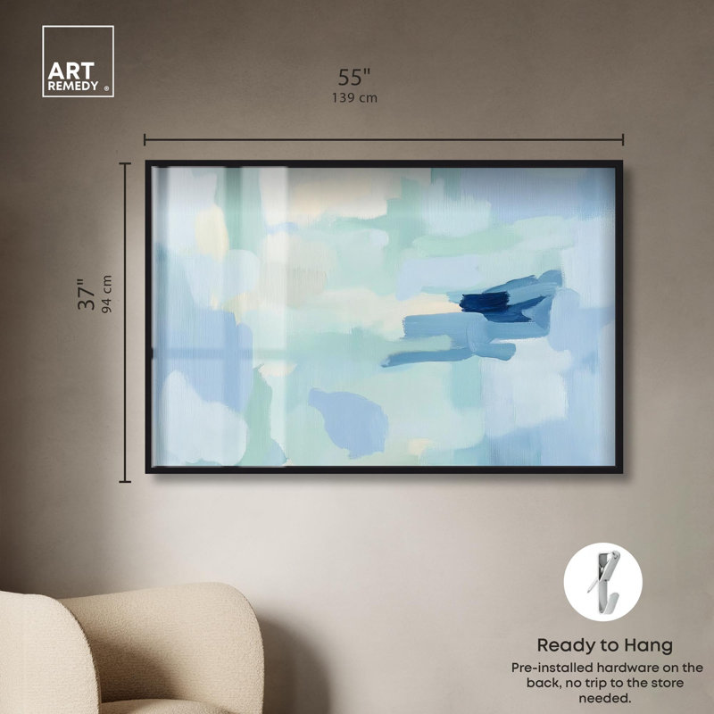 «Morning Mist II» par Art Remedy, H 37 po x l 55 po, Noir