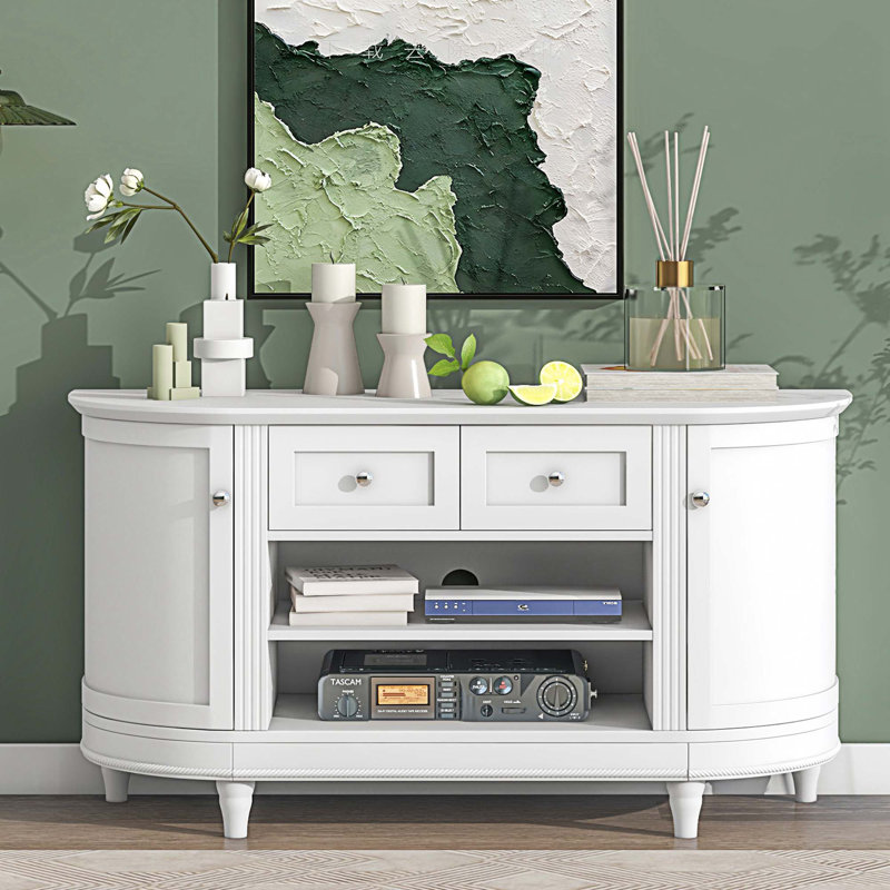 Buffet 2 tiroirs 48,53 po Leelou, Blanc