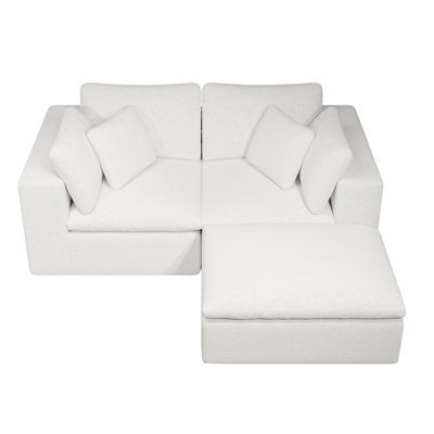 78.8*68.9" Modular Sectional Sofa Seat,Upholstered Compressed Couch For Living Room,Bedroom,Apartment,No Assembly Required,3PC Free Combination,Plush Corduroy Fabric