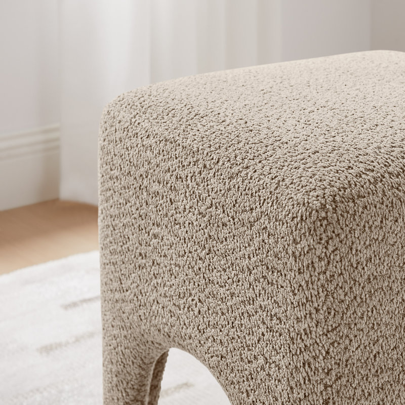 Repose-pieds rembourré, tabouret à langer, tabouret à maquillage Modern, Camel