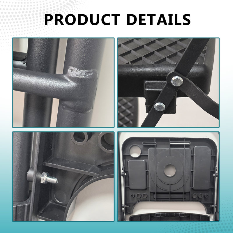Échelle à 5 marches, escabeau pliable avec plateau à outils amovible et larges pédales antidérapantes, échelle en acier robuste, mains courantes pratiques, escabeau portatif léger, 21,16 lb, pour une utilisation à l'intérieur comme à l'extérieu