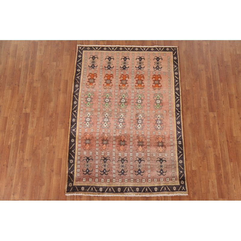 All-Over Wool Traditional Area Rug 4x6