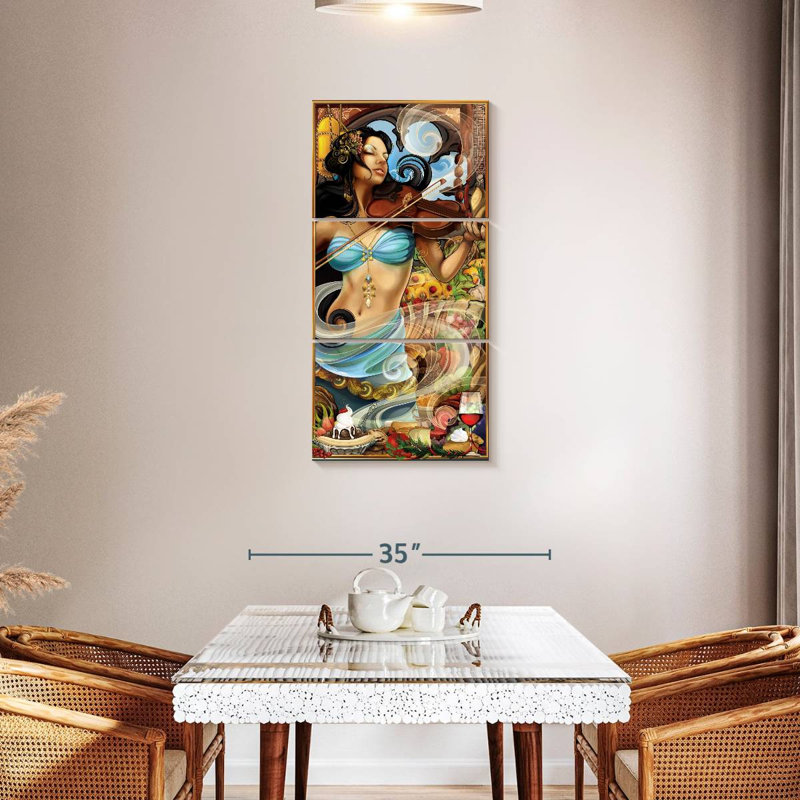 Déesse de la gastronomie II, H 44 po x l 21 po