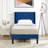 Rehnuma Twin Bed Upholstered Platform with Headboard and Strong Wooden Slats-1236311654