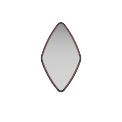Brielle Diamond Brass Mirror