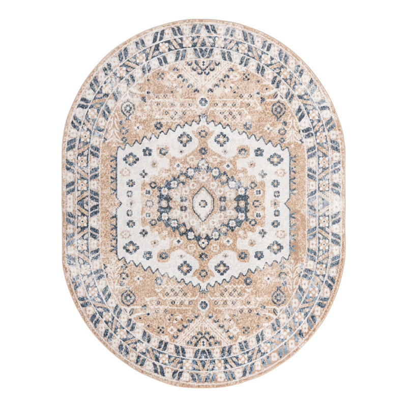 Braaten Oriental Indoor Rug, Oval 8' x 10'