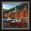 «Italian Village I», reproduction d'art encadrée