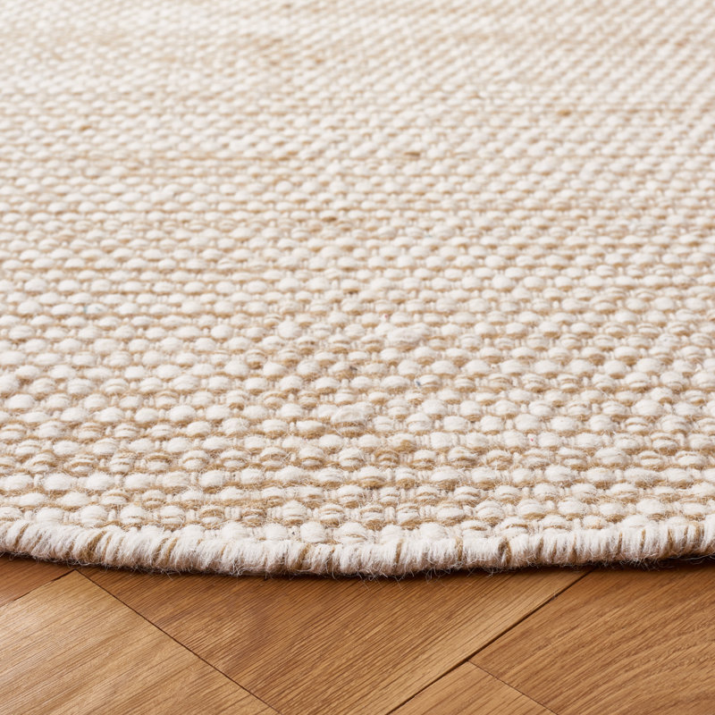 Tapis Natura 776 en taupe / ivoire, Rond 6 pi