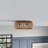 Kadner 2-Light Bulbs Retro Farmhouse Rattan Boho Dimmable Flush Mount Light