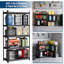 36" Heavy-Duty Garage Shelving with 3/5-Tier Adjustable Metal Storage, Utility Rack for Garage, Pantry, or Workshop