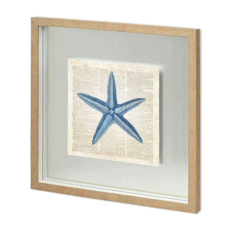 «Starfish Pages» par Christopher James a, reproduction d'art encadrée texturée matte sous verre, Starfish Pages