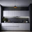 Luminaire suspendu simple en métal