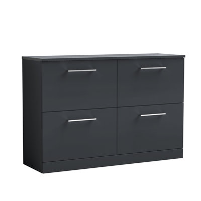 Arno 1205cm Double Bathroom Vanity Base Only