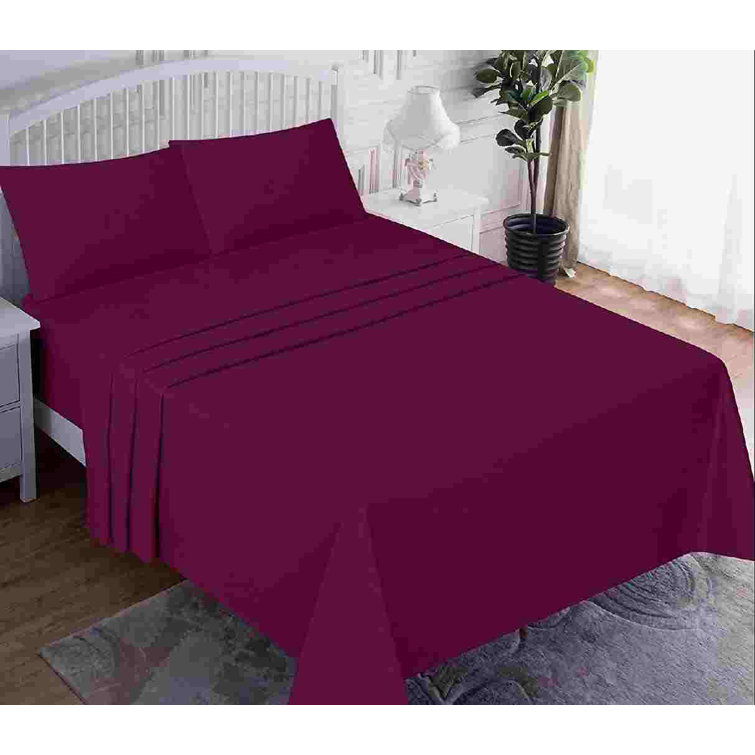 Weilaicheng 100% Cotton Flannel Sheet Set 