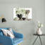 Art mural hortensia abstrait rustique moderne-129000821
