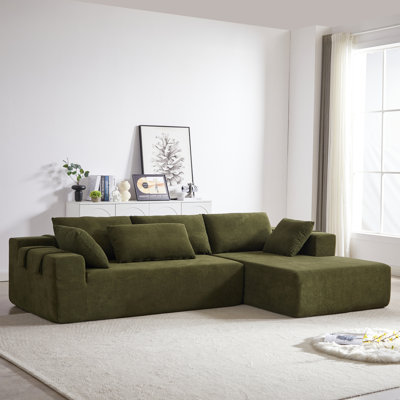 Ensemble de canapé modulaire rembourré Chenille Modern