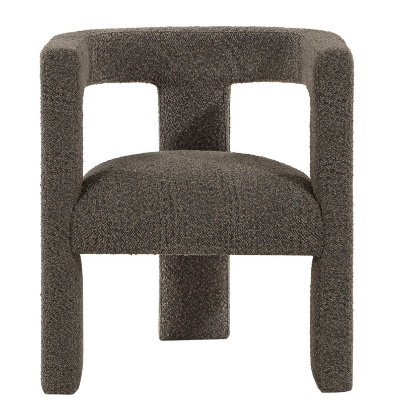 Chaise d'appoint rembourrée Mckinley, Chocolat