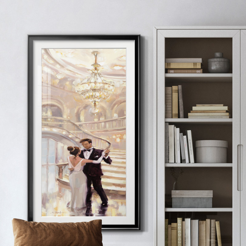 A Moment In Time - peinture encadrée, H 14,5 po x l 26,5 po x P 1,5 po, Noir