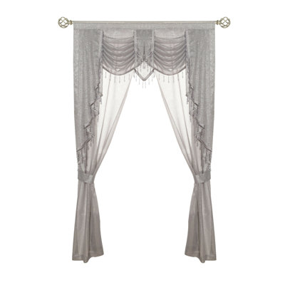 Paire de rideaux transparents avec passe-tringle Sedgwick