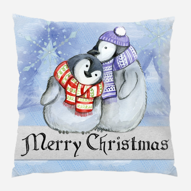 Coussin joyeux christmas Orlowski, Microsuède, Intérieur
