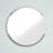 Argent Flat Wall Mirror