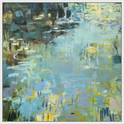 " Tidal Pool In Blue " Painting Print