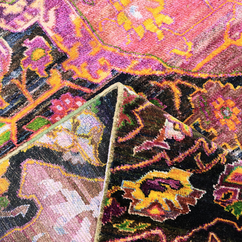 Pink Alchemy Transitional Silk Rug - 8'4" x 11'11"