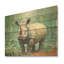 Rhinoceros Jungle Horizon - Rhinocéros sur bois-2036408385