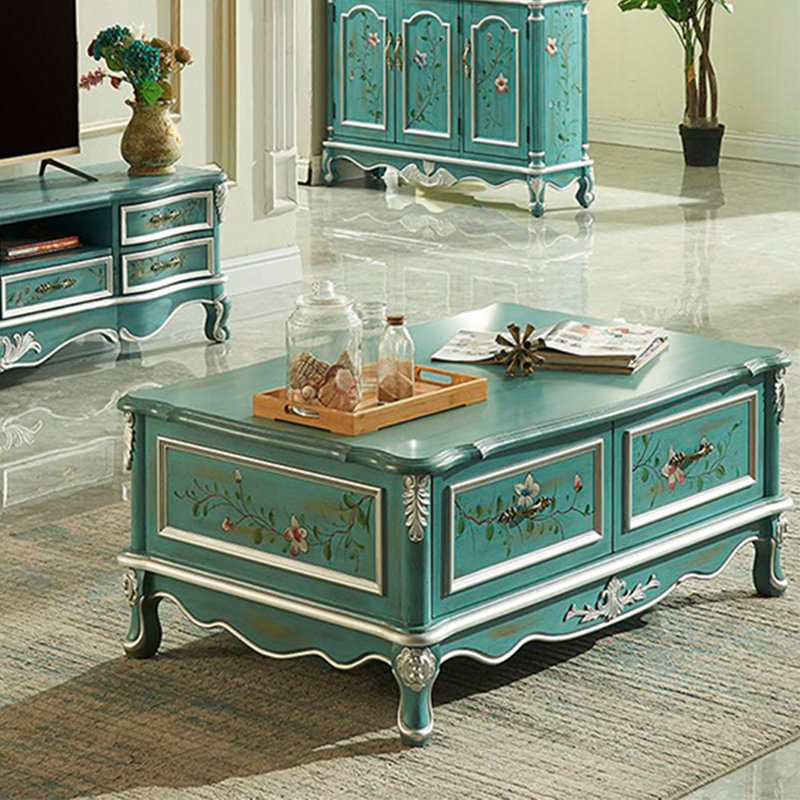 Table basse robuste avec bords arrondis