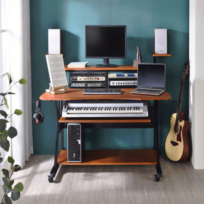Cherry & Black Finish Music Desk