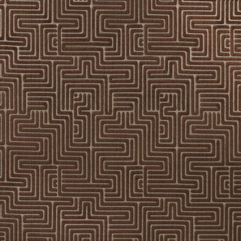 Tissu de velours Lisboa, Bronze
