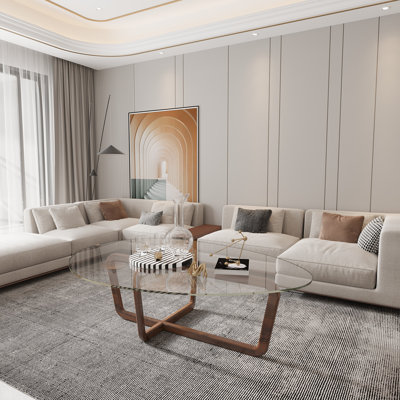 Chauntell Cross Legs Coffee Table