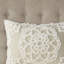 Ensemble de housse de couette très grand / très grand taupe 3. 100% coton pour plus de confort. Chenille médaillon. 2 taies décoratives assorties. . Collection de literie lavable 3 pièces - Taupe Serene Rest. Design fascinant.-118754042-118754048