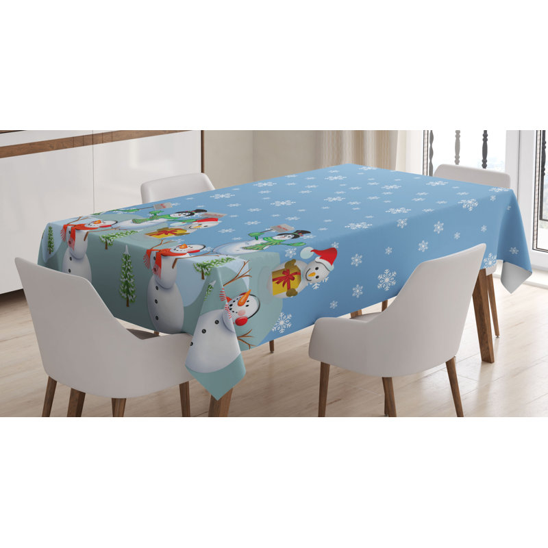 Geometric Christmas Tablecloth, 90" x 60"