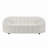 Dituri 84'' Round Arm Curved Sofa in White