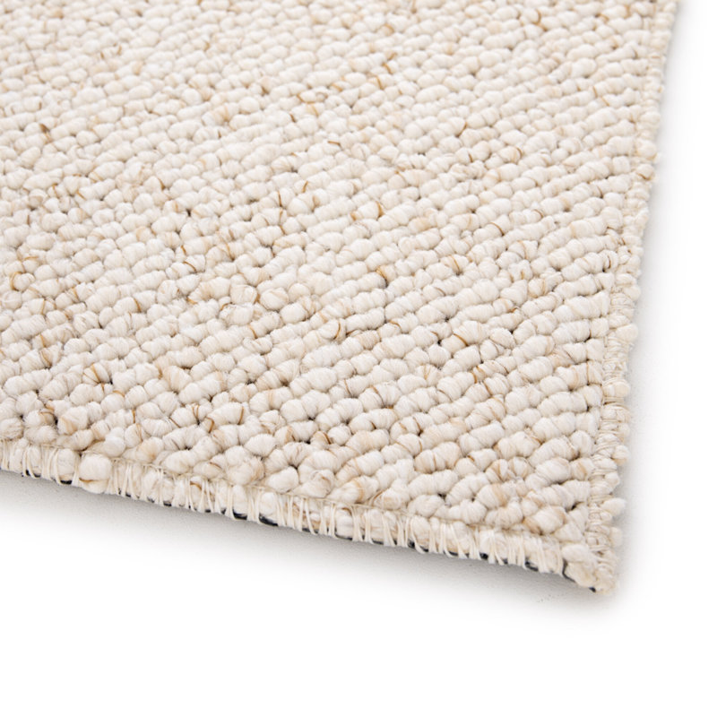 Machine Washable Tufted Rug, Plain, Cream, Rectangle 200 x 290cm