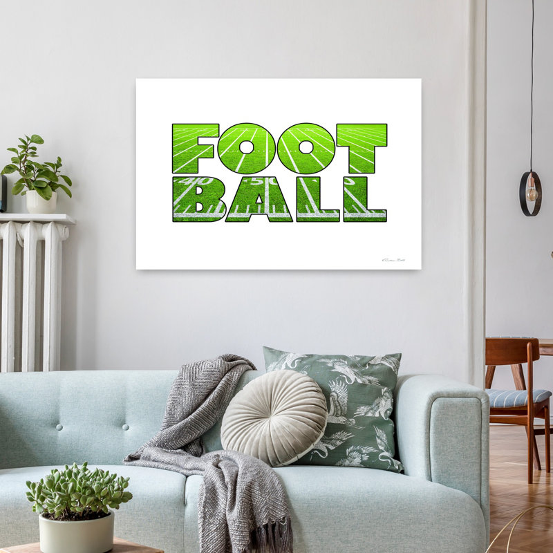Football Art contemporain, H 24 po x l 36 po