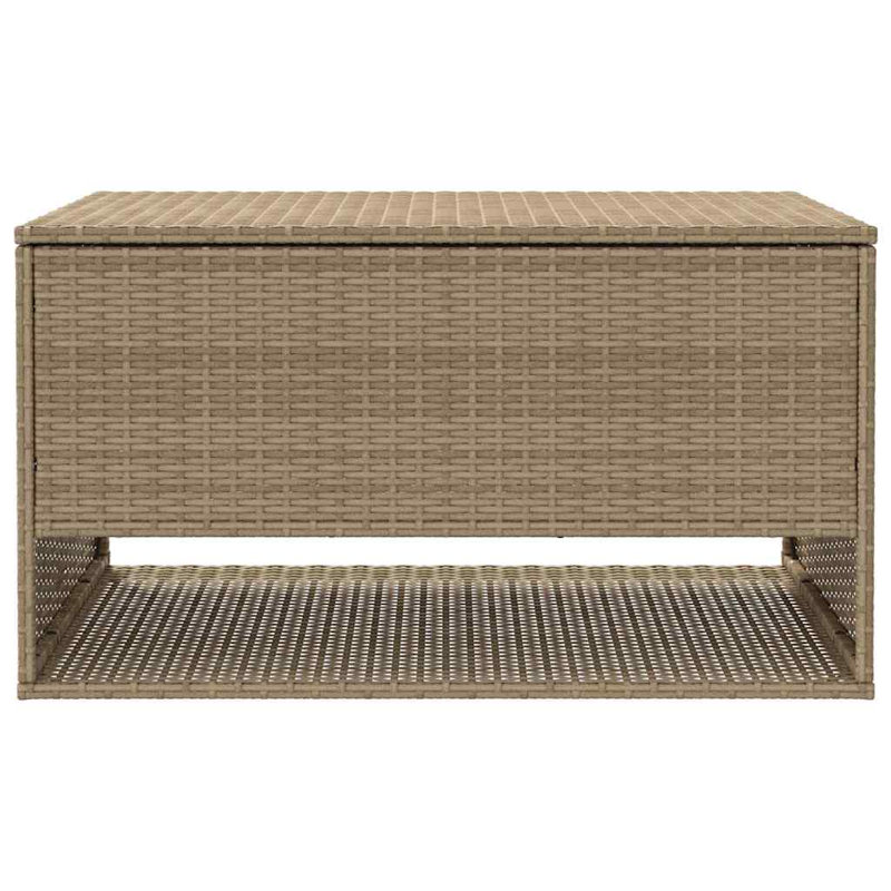 Outdoor Cushion Box 100X55x55.5 Cm Poly Rattan, Beige