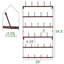 Sorbus 6-Tier Wall Mounted Metal Mug Rack, Holds 27 Mugs, Brown-2023467079