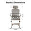 Chaise d'ordinateur ergonomique avec réglage de la hauteur à 3 niveaux | Chaise d'écriture pour étudiant