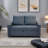 53.2'' Small Loveseat Pull-Out Sofa Bed - Adjustable Backrest-42515091